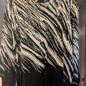 Chico's Monochrome Animal Print Top